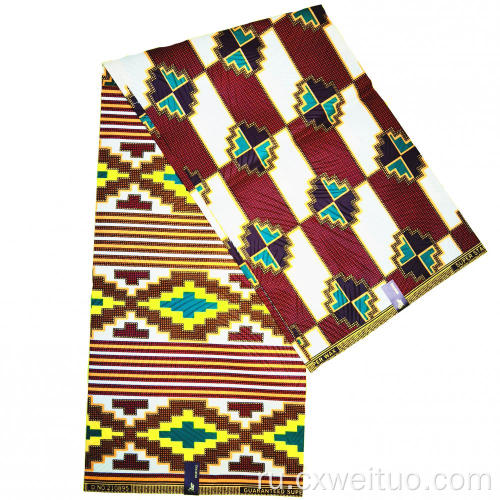 Ткань из полиэфирной африканской ткани с полиэстером африканской ткани
